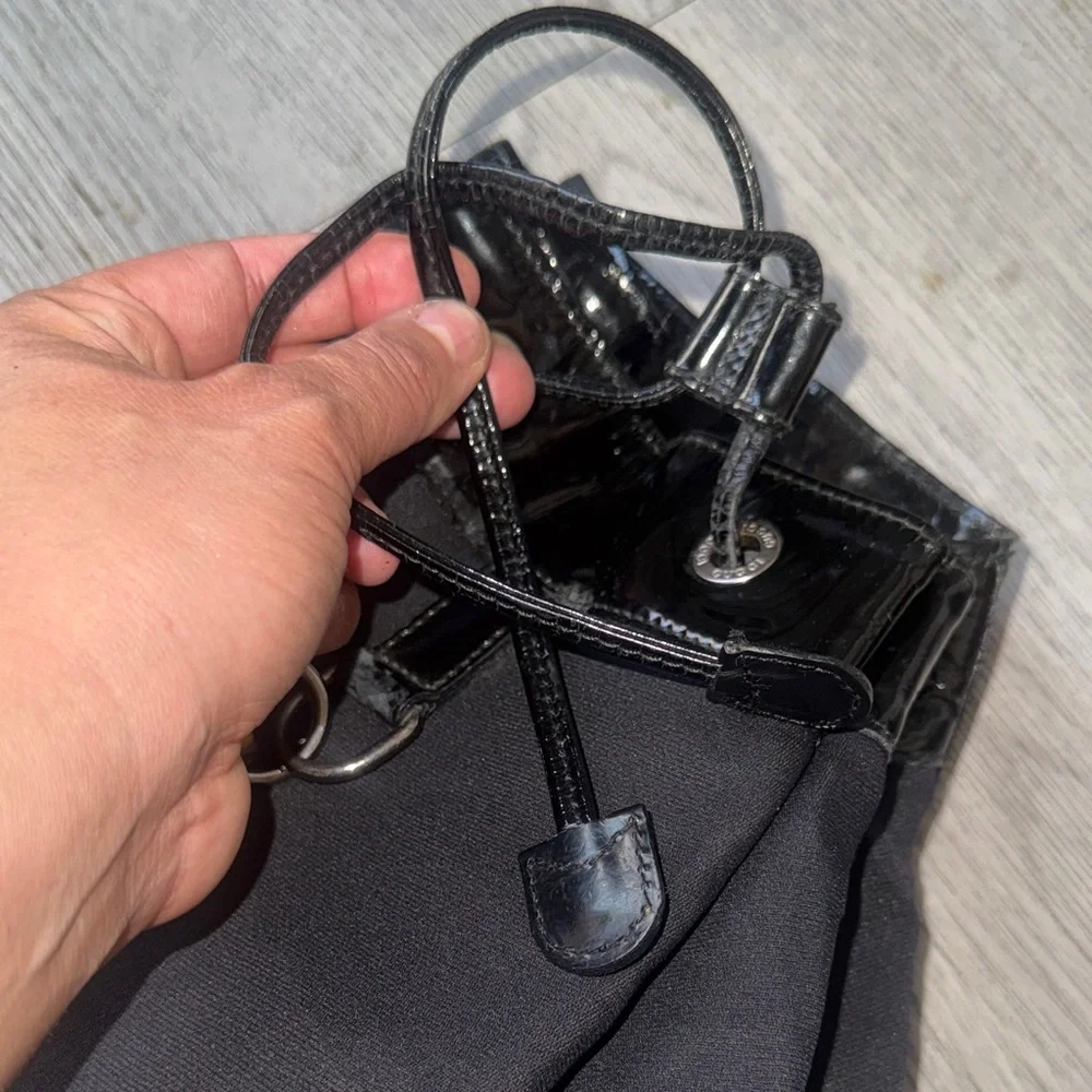 Authentic 1990’s Gucci Black Backpack with Bamboo Accent - Picture 16 of 16